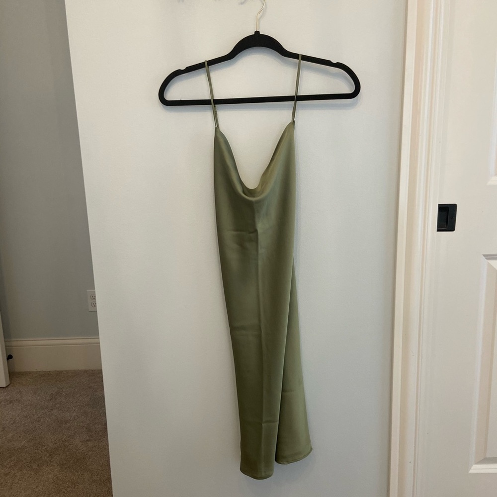 COPY - Abercrombie & Fitch Green Cowlneck Slip Dr…